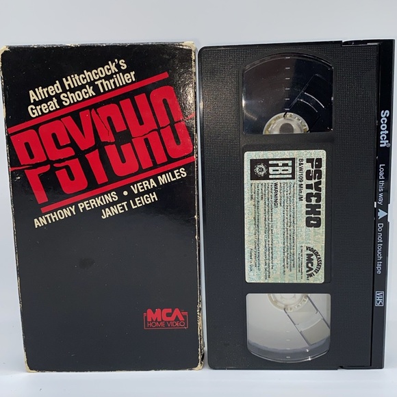 Psycho Alfred Hitchcock’s VHS Video Anthony Perkins Janet Leigh Horror - Picture 7 of 8